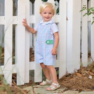 NWT! The Beaufort Bonnet Company TBBC Jack Keene Jon Jon Piccadilly Plaid 3T